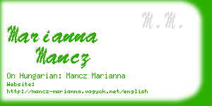 marianna mancz business card